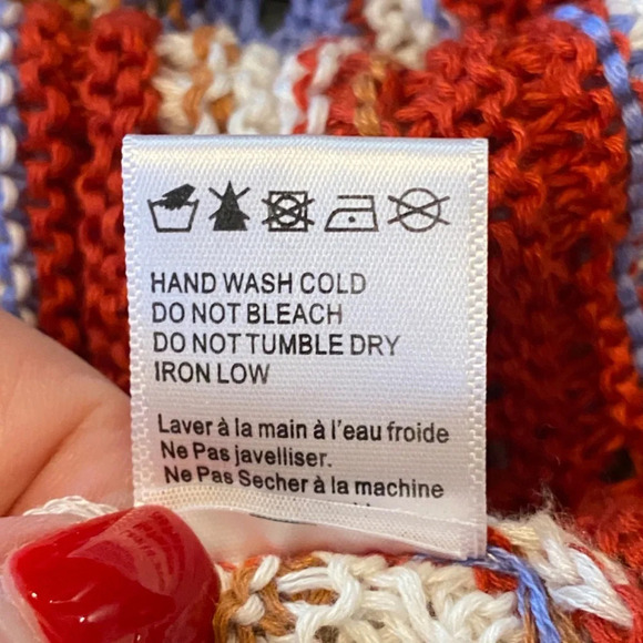 Lucca Fallon Crocheted striped Midi Dress With Ruffle Sleeves 33725 - Picture 12 of 13